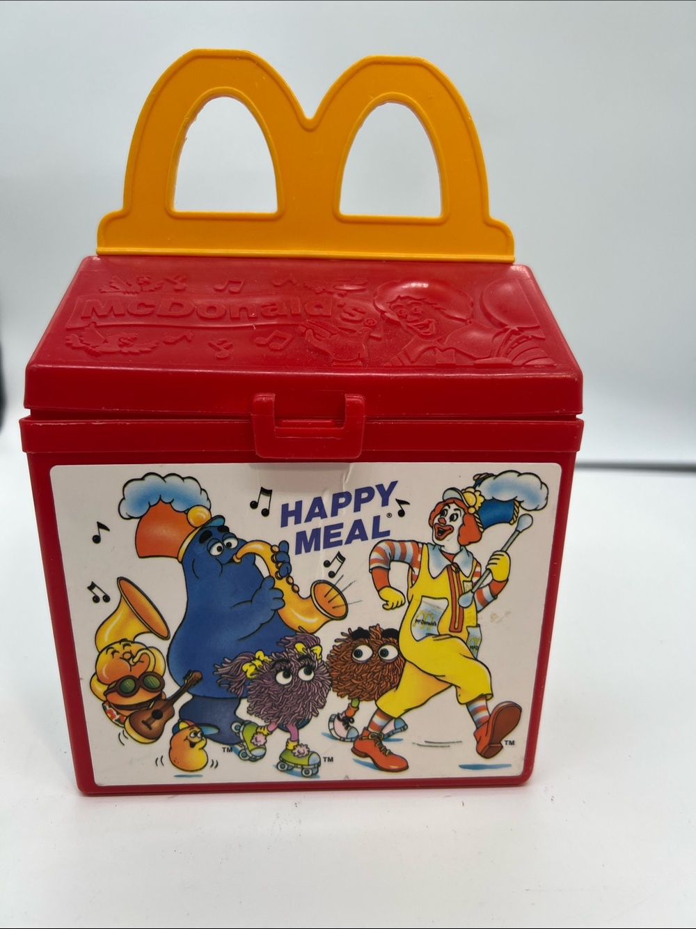 Vintage McDonald's Red and Yellow Happy Meal Play Box 1989 fisher price